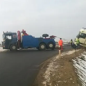 Эвакуация фуры на трассе